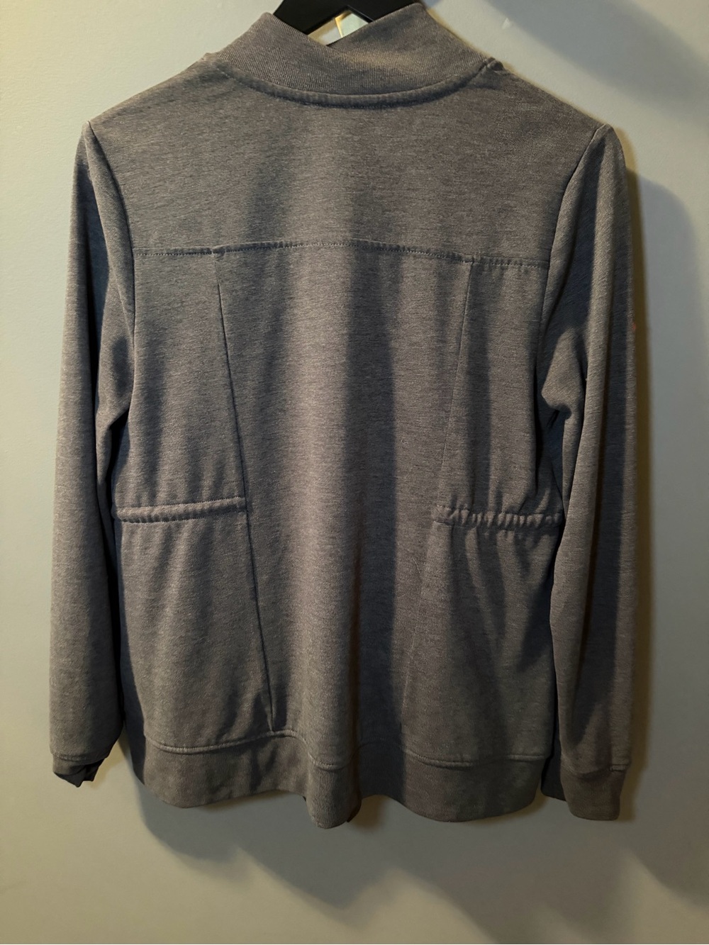All Saints Gray Open-Front Drawstring Cardigan - Picture 6 of 8